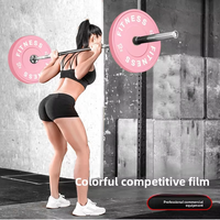 Plaques de poids en fonte recouvertes de caoutchouc coloré pour les squats, les développés couchés, les soulevés de terre, les fentes sur les hanches, le yoga et le pilates, entraînement de musculation