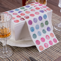 Serviettes en papier jetables écologiques à motif floral, parfaites pour les mariages et la décoration de la table à manger à la maison