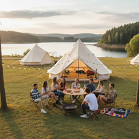 Tente de glamping de luxe Oxford, tente dôme imperméable de grande taille pour hôtel de villégiature, camping