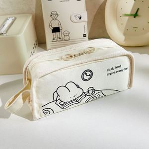 Fabric Pencil Case Cute Pencil Bags Leather Pencil Case PU Leather Pencil Case PU Material Pencil Case Promotional Pencil Case - Product Image 1