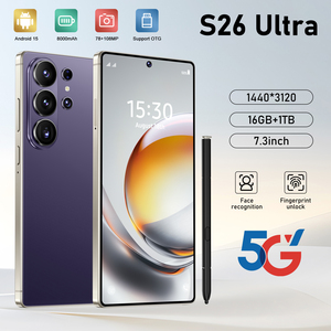 Smartphone Android 15 S26 Ultra Global 5G 22 Go + 2 To, Octa Core, CDMA, Écran <span class=keywords><strong>OLED</strong></span> 7,3 pouces 144 Hz, Meilleures Ventes - Product Image 1