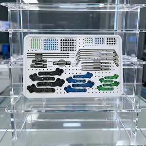 Ensemble de compression de verrouillage TPLO en alliage de titane - Conception <span class=keywords><strong>LCP</strong></span> avancée pour une stabilité robuste, guérison osseuse canine optimale, garantie de 3 ans - Product Image 2