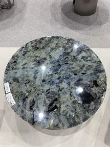 <span class=keywords><strong>Table</strong></span> à manger en pierre de luxe en marbre émeraude <span class=keywords><strong>bleu</strong></span> personnalisée de haute qualité Meubles en pierre pour la maison de l'hôtel Fabricant de meubles sur mesure - Product Image 4