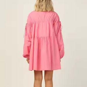Nouvelles robes d'automne pour femmes, robes décontractées amples et modestes, robes de travail pour femmes, robe en lin de haute qualité à manches longues - Product Image 5
