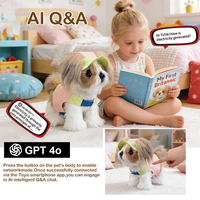 Juguete de Peluche para Perro 3 en 1 con IA y Ropa - Cachorro Interactivo por Voz con IA que Camina, Ladra y Responde al Tacto - Compatible con Tuya Smart