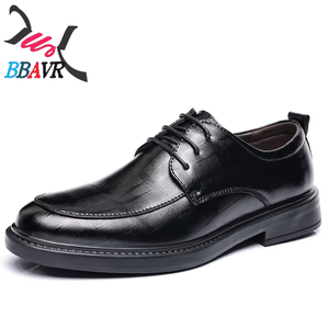 Nouvelles Chaussures Décontractées Noires en PU pour Hommes, Style Britannique, Respirantes, Durables, à Lacets, Semelle en Caoutchouc Souple, Idéales pour l'Été 2026 - Product Image 4
