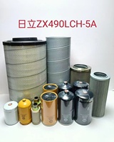 Filtres d'entretien pour excavatrice Hitachi : filtre à huile, filtre à gasoil, filtre à air, filtre hydraulique, séparateur d'eau et de carburant pour cabine