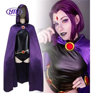 Il Costume da mantello viola corvo <span class=keywords><strong>DC</strong></span> <span class=keywords><strong>Comics</strong></span> presenta la Performance di Cosplay caricaturale - Product Image 6