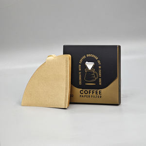 Filtros de Café Desechables de Papel Natural Blanco en Forma de V de Alta Calidad para Preparar Café por Goteo y Vertido - Product Image 6