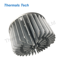 Dissipateur thermique à ailettes en aluminium forgé à froid D80 mm avec roulement à billes 2800 tr/min 17dB(A) pour éclairage LED COB domestique