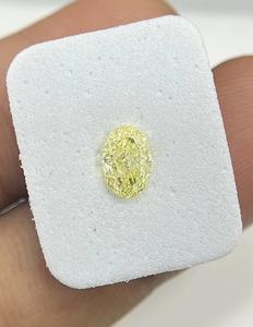 1.000 carats excellents diamants en vrac taille ovale fantaisie jaune VS1 clarté diamants en vrac pour la fabrication de bijoux certifiés GIA en gros - Product Image 1