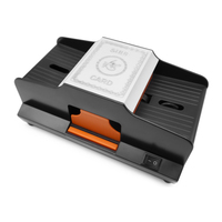 Machine à mélanger les cartes de poker semi-automatique professionnelle de qualité casino pour 2 jeux de cartes de Texas Hold'em et de Blackjack
