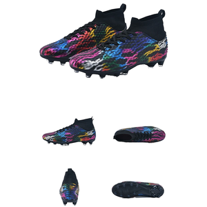 Scarpe da Calcio FG/TF High-Top per Bambini e Adulti, Utilizzabili in Primavera/Autunno/Inverno/Estate, Tacchetti Multipli per Esterni, per Studenti, US - Product Image 1