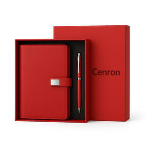 Set Regalo Agenda A5 Personalizzata con Penna, Diario in Pelle PU in Confezione Regalo per Clienti Aziendali - Product Image 2