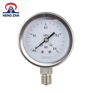 HENGZAN 63mm 모든 스테인리스 <span class=keywords><strong>hydronic</strong></span> 기름에 의하여 채워지는 압력 계기 압력계 - Product Image 1