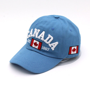 Gorra de béisbol de moda para adultos, con logo 3D bordado CANADA 1867, característica de tela común - Product Image 4