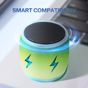 Subwoofer de sonido portátil al por mayor 2025 Altavoces inalámbricos Puerto C Mini altavoz portátil para exteriores con luces de colores - Product Image 5