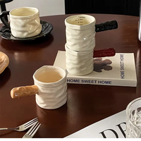 Mug à café en céramique Harmony Office Home, fait main, esthétique mignonne, classique, cadeau d'affaires pour femmes, compatible lave-vaisselle et micro-ondes