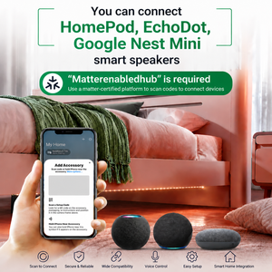Contrôleur LED RGBCCT intelligent Matter WIFI 20A Max, compatible Matter <span class=keywords><strong>Threed</strong></span> 5-24V, matériau PC ignifuge pour Alexa Google Home Kit App - Product Image 4
