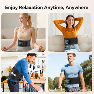 Cinturón Masajeador Lumbar Inalámbrico Personalizado de Fábrica con Compresas Frías y Calientes, Presión de Aire y Batería Recargable - Product Image 5