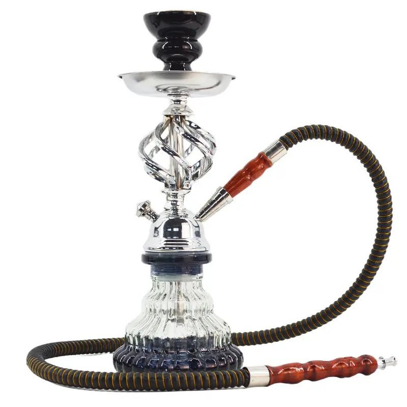 מפעל סיטונאי קטן אחת צינור נרגילה סט אביזרי Shisha עם עשן סיר קליפ