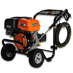 Profesional portátil OHV 4000psi/275bar gasolina alta presión lavado de coches 190F con dos ruedas para piso barco limpieza exterior - Product Image 4