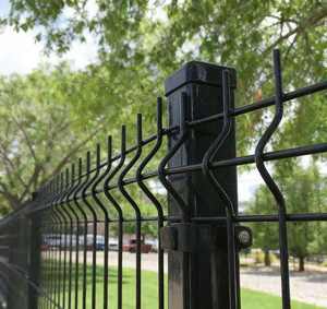 Juego <span class=keywords><strong>de</strong></span> vallas 3D triangulares <span class=keywords><strong>de</strong></span> PVC para jardín, con brazos rectangulares grises <span class=keywords><strong>de</strong></span> hormigón para fijación lateral al agua, 50*200mm, hierro 4x8 - Product Image 3