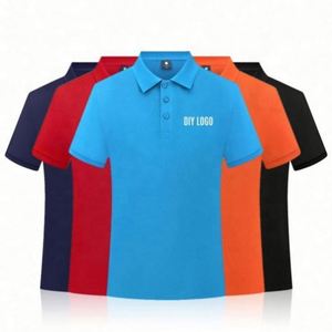 เสื้อโปโลผู้ชายคุณภาพเยี่ยม ผ้าฝ้ายเนื้อหนา แขนสั้น แบบยูนิเซ็กซ์ สำหรับชุดยูนิฟอร์ม - Product Image 5