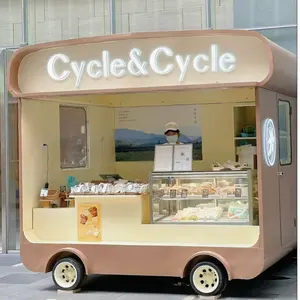 Speisenwagen individueller Speisewagen Hot Dog Pizza Kaffee Eiscreme mobiler Campingwagen Bekanntes Einkaufszentrum Nachtmarkt Buffet-Auto
