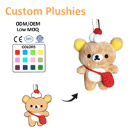 Vente en gros de nouveaux porte-clés en peluche Rilakkuma de style japonais, pendentif de sac en forme d'ours mignon et doux, cadeau adorable pour les filles