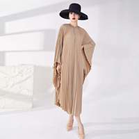 Nouvelles Robes Lily Brillance Plis Irréguliers Style Musulman D'Été Femmes Amples Grande Taille Robes Décontractées