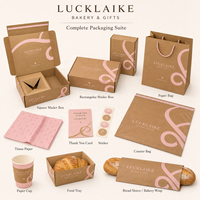 Cajas de Embalaje de Cartón Plegables Biodegradables Personalizadas de Alta Calidad para Pasteles, Galletas, Bizcochos y Donuts con Logotipo