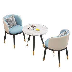 Ensemble table et chaises de balcon minimalistes modernes avec sièges rembourrés pour usage intérieur et extérieur - Product Image 5