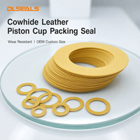 Joint d'étanchéité en cuir de vachette pour piston de machine de construction, pompe à mouvement alternatif, cylindre résistant à l'usure, taille personnalisée OEM