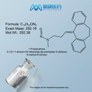 Producto de calidad para I+D / Impureza nitrosamínica-<span class=keywords><strong>1</strong></span>-<span class=keywords><strong>Propanamina</strong></span>, 3-(10,11-dihidro-5H-dibenzo[a,d]ciclohepten-5-ilideno)-N-metil-N-nitroso - Product Image 1
