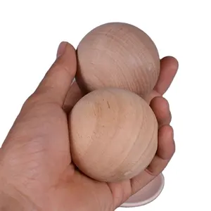 Aangepaste Natuurlijke Houten Bal Ronde Spacer Hout Kralen Eco-Vriendelijke Houten Ballen Educatieve Decoratieve Beukenballen