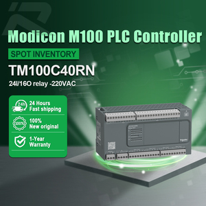 Contrôleur logique programmable Schneider Modicon M100 TM100C40RN, module de sortie relais 24I/16O, 220VAC, neuf et d'origine. - Product Image 1