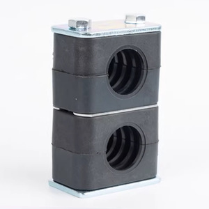Abrazadera Doble para Tuberías Guan Peng, 6mm-63mm, de Nylon, para Conductos Hidráulicos y Eléctricos Marinos, Acabado en Zinc, Métrica - Product Image 1
