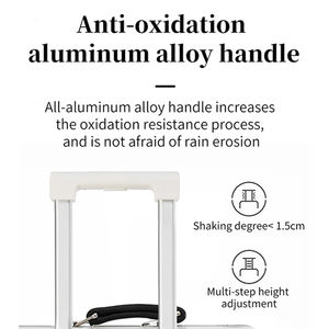 Bagage à main en cuir rose chinois de style vintage avec roues amovibles <span class=keywords><strong>sans</strong></span> fermeture à glissière - Product Image 6