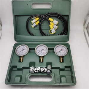 Pressure <b>Measuring</b> Instruments 3 <b>Gauges</b> Diagnostic <b>Tool</b> for All Heavy Equipment Machine Hydraulic Pressure Measurement Kit - Product Image 6