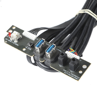 Boîtier d'ordinateur personnalisé de haute qualité, double USB 3.0, câble monté sur le panneau avant, Port Audio, micro, câble d'écouteur, câble de carte mère