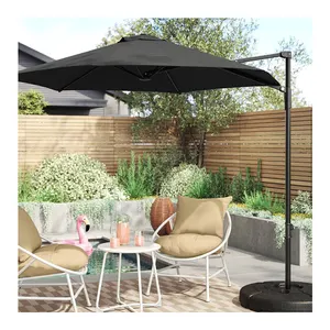 AJUNION Parasol extérieur rond de 7,5 pieds, parasol près de la piscine, parasol pour le marché des restaurants, parasol de jardin