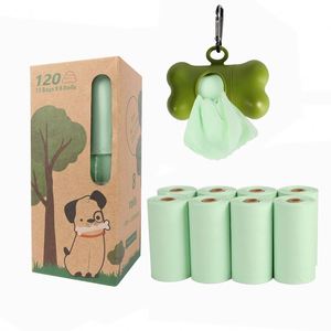 ถุงเก็บมูลสัตว์เลี้ยงย่อยสลายได้ 100% ทำจากแป้งข้าวโพด เป็นมิตรต่อสิ่งแวดล้อม ถุงเก็บอุจจาระสุนัขแบบย่อยสลายได้ ลายการ์ตูน คุณสมบัติที่ยั่งยืน - Product Image 1