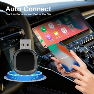 อะแดปเตอร์ UNIEAN U70 แบบพกพาไร้สายสำหรับ <span class=keywords><strong>CarPlay</strong></span> และ Android Auto ใช้งานได้กับรถยนต์ทั่วไป แปลง <span class=keywords><strong>iPhone</strong></span> ในรถยนต์ - Product Image 4