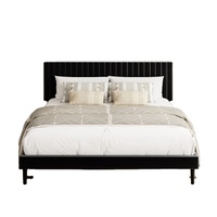 Lit plateforme convertible en bois de chêne massif, cadre de lit souple avec étagère de rangement, hauteur réglable, cadre métallique, support à lattes stable, luxueux