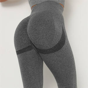 Wholesale Women Leggings Workout Sports <b>Yoga</b> <b>Trousers</b> Seamless Pants Running Fitness Gym Hip Lifting Push Outfits - Product Image 1
