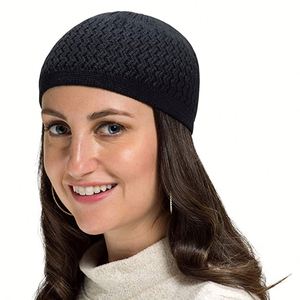 Gorro Kufi Tejido a la Moda, Gorro Islámico Árabe de Ganchillo, Gorro de Oración de Estilo Neutral - Product Image 2