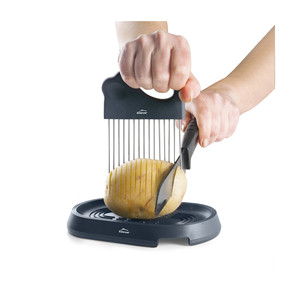 Tagliapatate Hasseblack in acciaio inossidabile, affettatrice manuale per verdure e frutta - Product Image 2