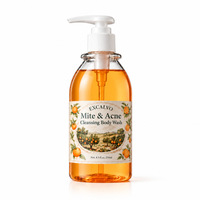 Gel Douche Apaisant Nettoyant Anti-Acné et Anti-Mites à l'Extrait de Kaki, Marque Privée OEM, Vente en Gros 250ml