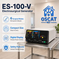 Équipement médical vétérinaire OSCAT ES100V, unité RF monopolaire bipolaire 100W, électrochirurgie vétérinaire sûre et précise
